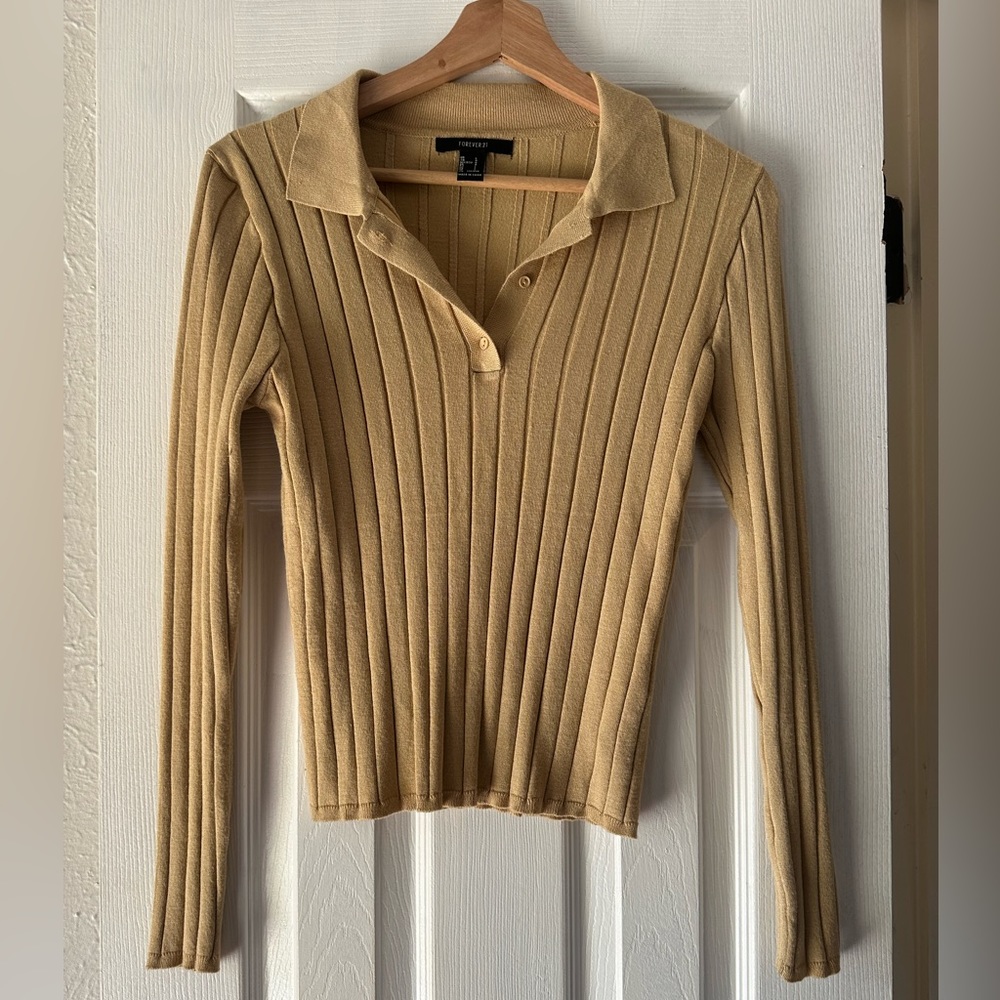 🧸 Longsleeve Collared Top 🤎